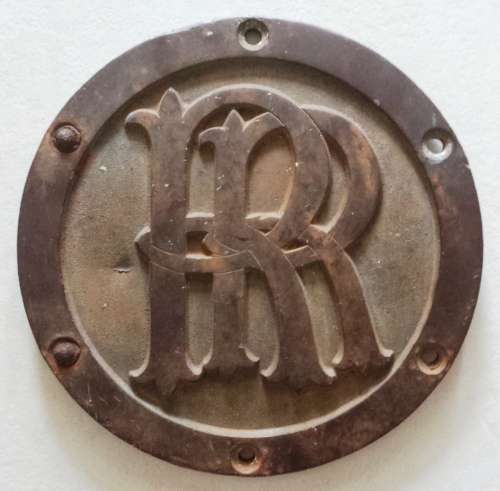 Rhodesia Railways Garratt Steam Locomotive Smoke-Box Plate - Rare