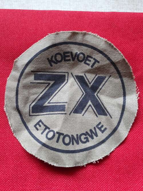 SWA KOEVOET ZX ETOTONGWE CLOTH PATCH- (DINES 3759 AND OWEN C943)