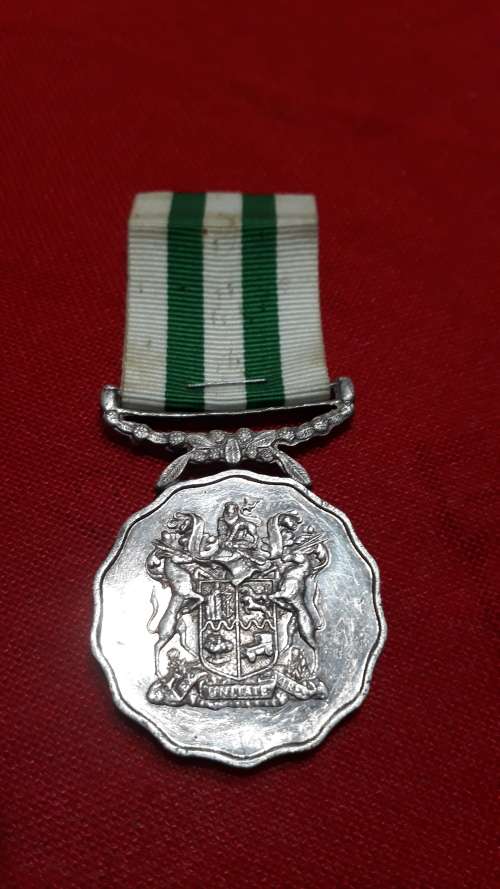 SADF, 20 years faithfull service- permanent force, silver-*full size. numbered*