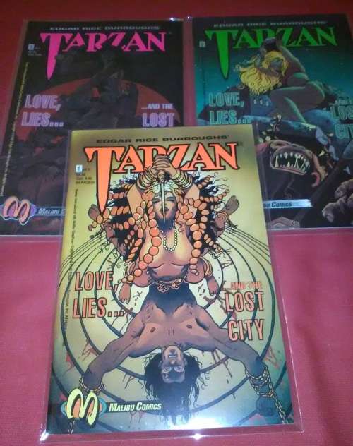 Complete comic set # 1-3: Tarzan and the Lost City (1992) - unread, as new appearance