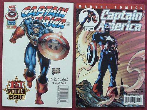 2 x Captain America comics
