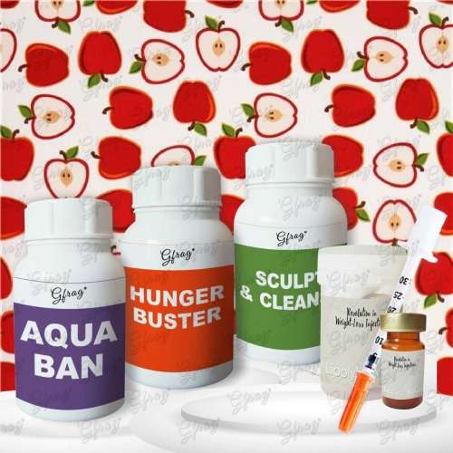 Weight Loss Slender Kit (Lipolytic MIC injection, Sculpt & Cleanse, Aquaban, Hunger Buster)