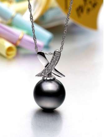 12 mm black southeast Asia Shell pearl Pendant