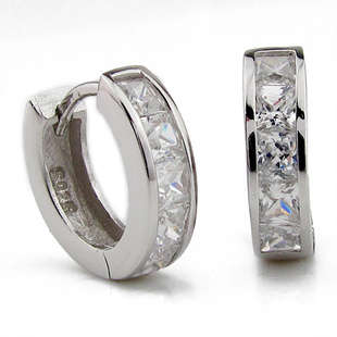 925 silver  imitation diamond earrings