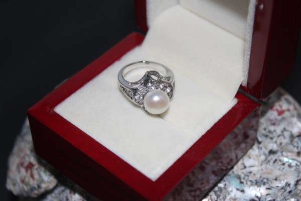 9mm Pearl ring