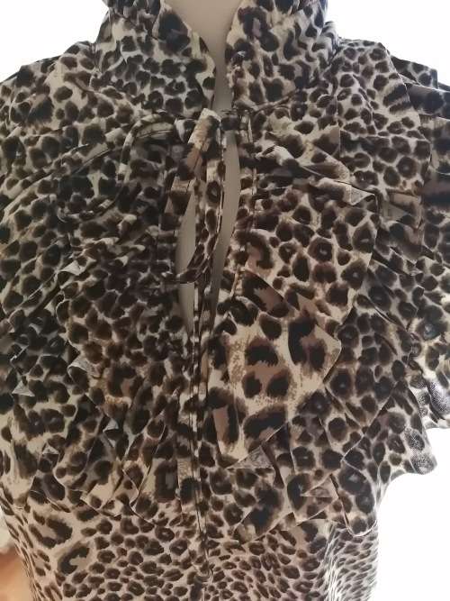 Sleeveless Animal Print Top