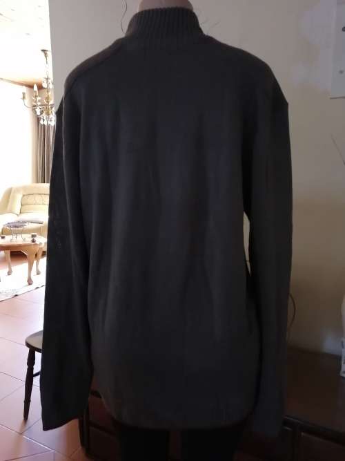 Grey Zipped Cardigan