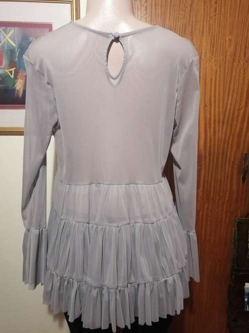 Beautiful Grey Long Sleeve Top