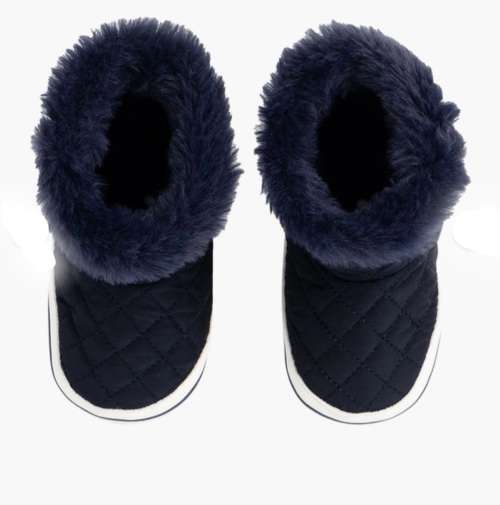 Wooliesba Navy Quilted Snow Boots