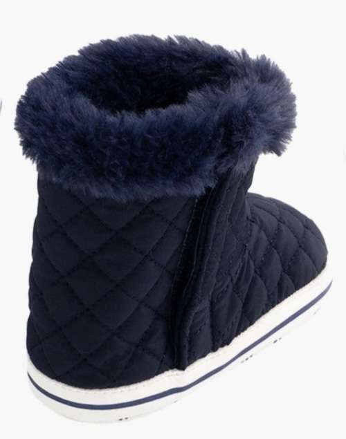 Wooliesba Navy Quilted Snow Boots