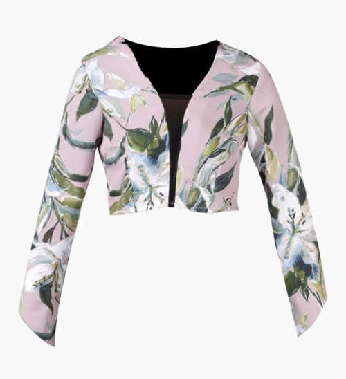 Nude Celeste Floral Bolero Top