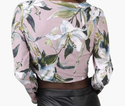 Nude Celeste Floral Bolero Top