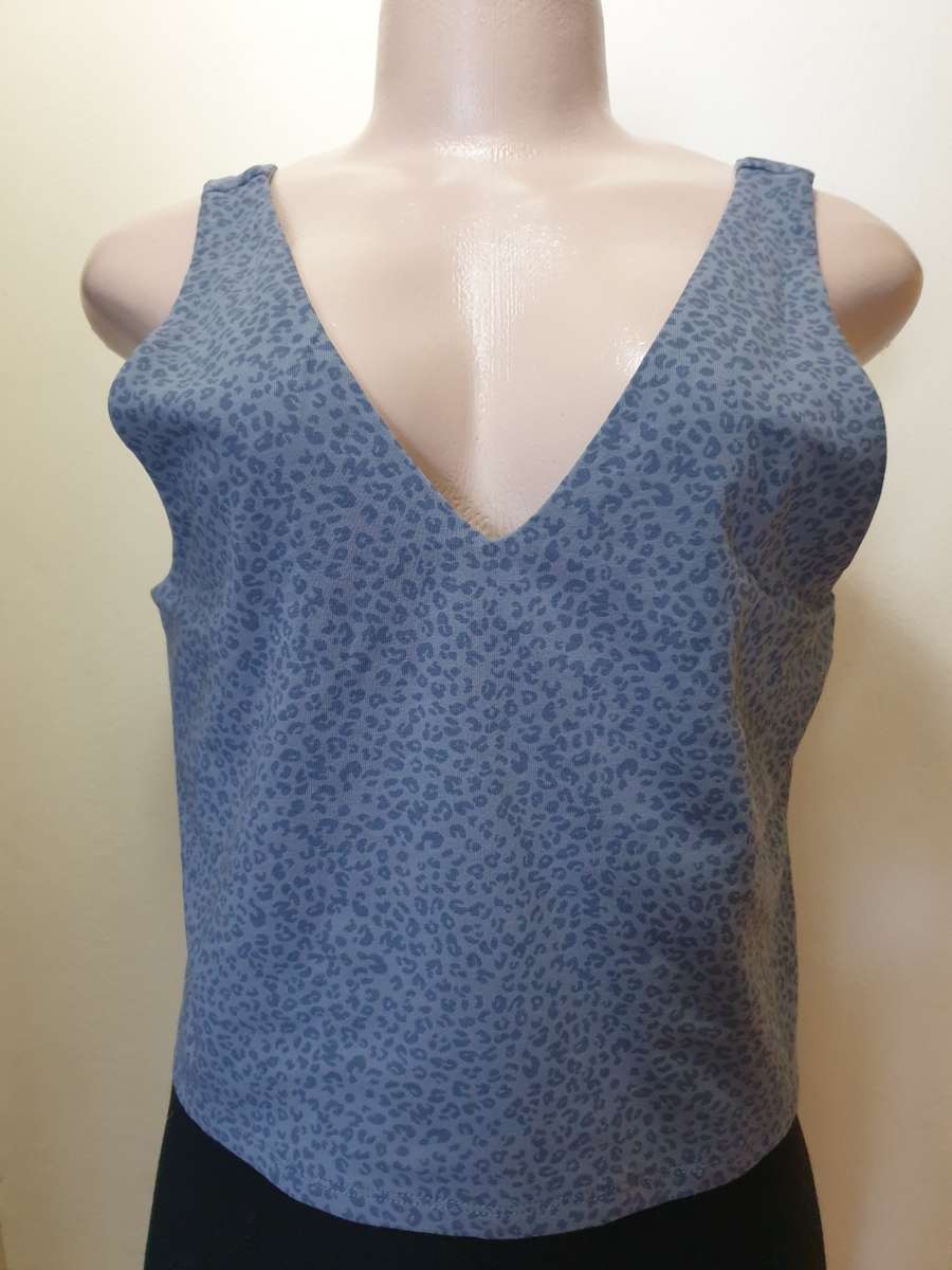 Edition Charcoal Print Longline Athletic Top