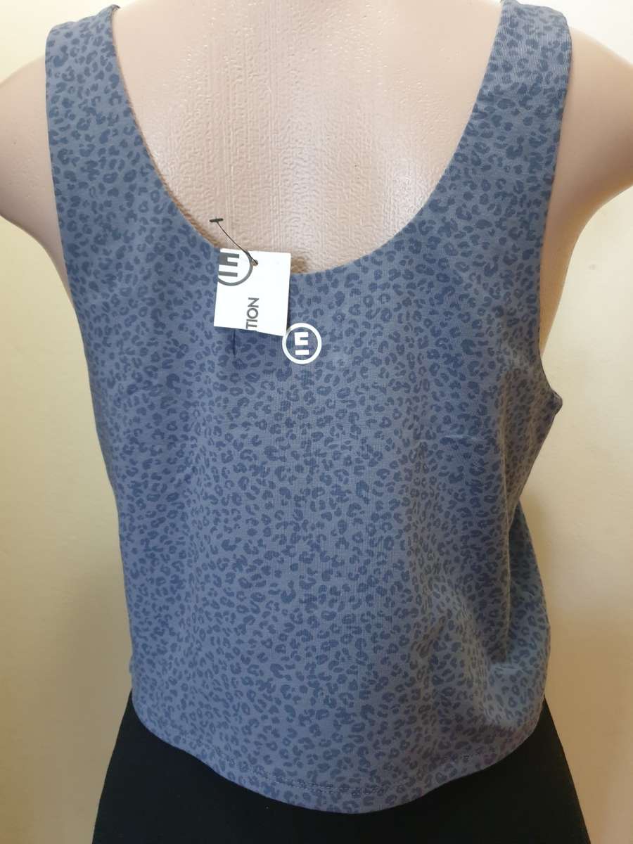 Edition Charcoal Print Longline Athletic Top