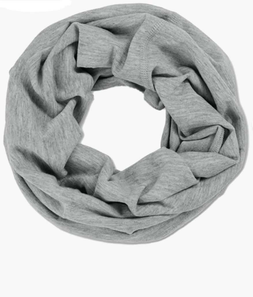 Grey Plain Multipurpose Tube Scarf