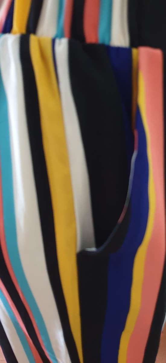 Forever 21 Multi Striped Wide Leg Pants