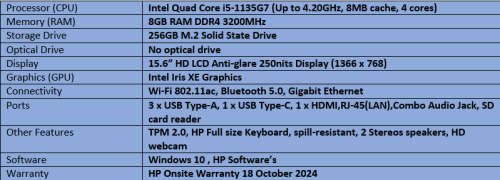 Brand New HP Probook 450 G8 - Intel Quad Core i5 - 11th Generation notebook