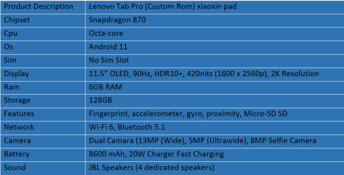Lenovo Tab Pro (Custom Rom) xiaoxin pad
