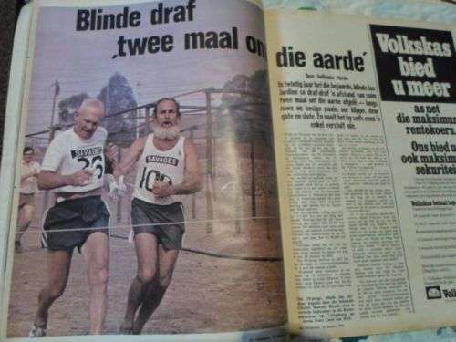 HUISGENOOT 10 JANUARIE 1975 ( WARREN THACKWELL BANKROWER , IAN JARDINE - MARATHON , BENNIE OLDEWAGE