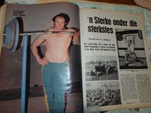 HUISGENOOT 10 JANUARIE 1975 ( WARREN THACKWELL BANKROWER , IAN JARDINE - MARATHON , BENNIE OLDEWAGE
