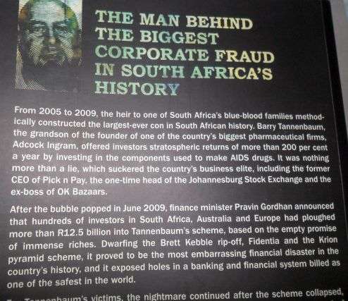 THE GRAND SCAM - HOW BARRY TANNENBAUM CONNED SOUTH AFRICA'S BUSINESS ELITE - ROB ROSE