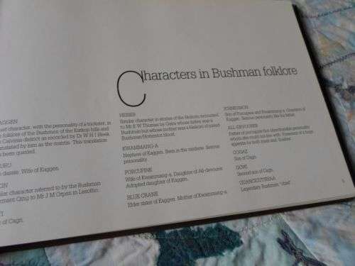 WHEN ANIMALS WERE PEOPLE - BERT WOODHOUSE ( BUSHMEN PAINTINGS )