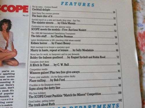 SCOPE MAGAZINE 4 NOVEMBER 1988 (