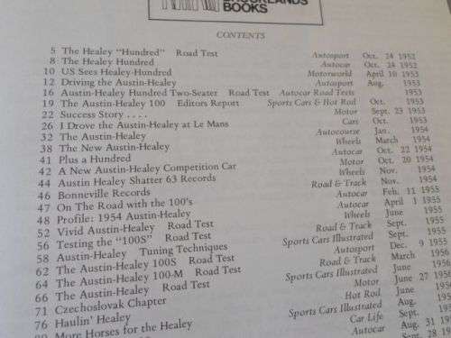 AUSTIN HEALEY 100 & 100/6 1952 - 1959 - GOLD PORTFOLIO