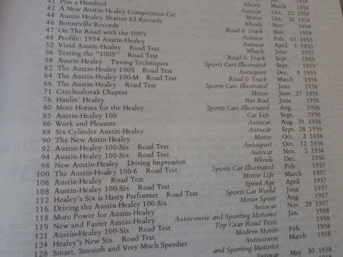 AUSTIN HEALEY 100 & 100/6 1952 - 1959 - GOLD PORTFOLIO