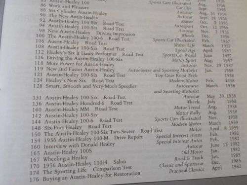 AUSTIN HEALEY 100 & 100/6 1952 - 1959 - GOLD PORTFOLIO