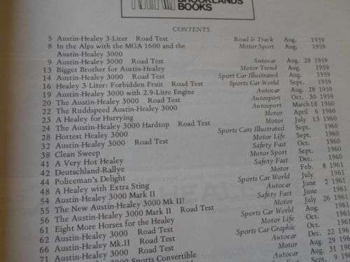 AUSTIN HEALEY 30000 1959 - 1967 GOLD PORTFOLIO