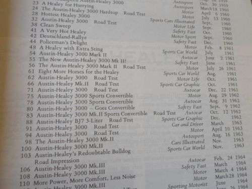 AUSTIN HEALEY 30000 1959 - 1967 GOLD PORTFOLIO