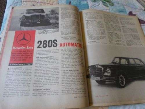 CAR NOVEMBER 1969 ( FORD CAPRI GT , DATSUN SSS , VAUXHALL VIVA GT , MERCEDES 280S )