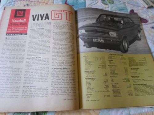 CAR NOVEMBER 1969 ( FORD CAPRI GT , DATSUN SSS , VAUXHALL VIVA GT , MERCEDES 280S )