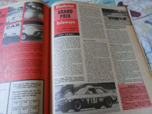 CAR NOVEMBER 1969 ( FORD CAPRI GT , DATSUN SSS , VAUXHALL VIVA GT , MERCEDES 280S )