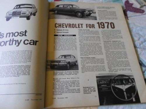 CAR NOVEMBER 1969 ( FORD CAPRI GT , DATSUN SSS , VAUXHALL VIVA GT , MERCEDES 280S )