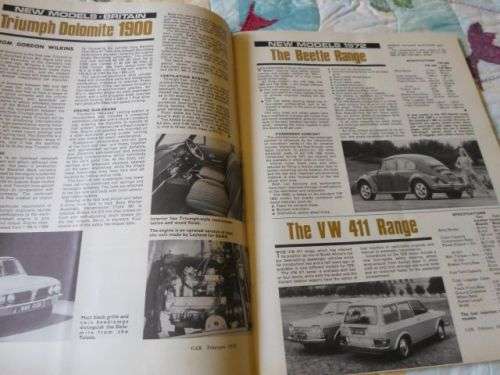 CAR FEBRUARY 1972 ( CORTINA 2000 GT , VALIANT REGAL , MINI CLUBMAN , MERCEDES 280S )