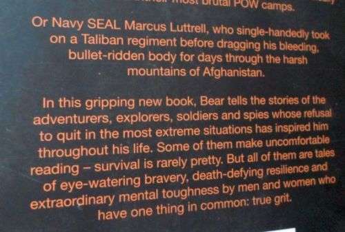 TRUE GRIT - BEAR GRYLLS