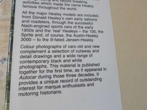 HEALEY - COMPILED BY PETER GARNIER FROM THE ARCHIVES OF  AUTOCAR