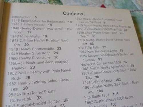 HEALEY - COMPILED BY PETER GARNIER FROM THE ARCHIVES OF  AUTOCAR