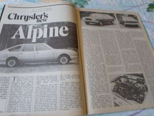 AUTO CAR 26 JULY 1975 ( FORD ESCORT RS1800 , SAAB 99L , CHRYSLER ALPINE , BENTLEY )