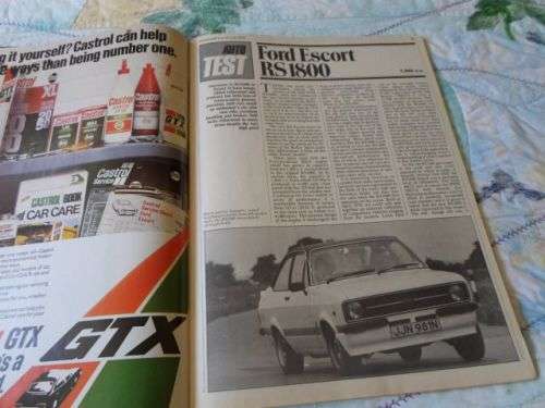 AUTO CAR 26 JULY 1975 ( FORD ESCORT RS1800 , SAAB 99L , CHRYSLER ALPINE , BENTLEY )