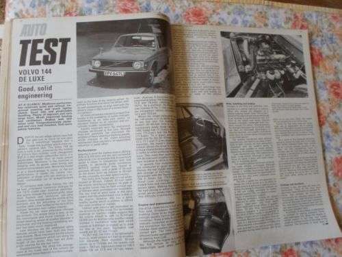 AUTO CAR 7 JUNE 1973 ( VOLVO 144 , DATSUN 200 , TRIUMPH 2000 , FORD CAPRI BROADSPEED TURBO BULLIT