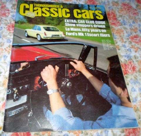 THOROUGHBRED & CLASSIC CARS MAGAZINEJULY 1982 ( FORD ESCORT MK1 , LOTUS ESPRIT , MGC , AUSTIN HEALEY