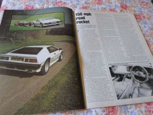 THOROUGHBRED & CLASSIC CARS MAGAZINEJULY 1982 ( FORD ESCORT MK1 , LOTUS ESPRIT , MGC , AUSTIN HEALEY