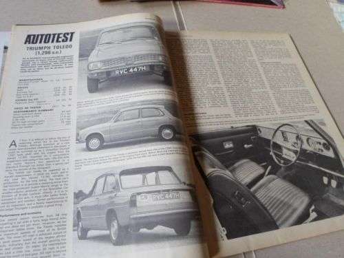 AUTO CAR MAGAZINE 20 AUG 1970 ( PORSCHE 917 ,  FERRARI 512 , TRIUMPH TOLEDO , TRIUMPH 1500 )