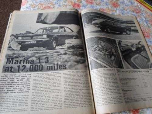AUTO BOOK 4 MAY 1972 ( MORRIS MARINA 1.3 , MARINA 1.8 , MARINA AVENGER GT , FIAT 132 , LANCIA 2000 )