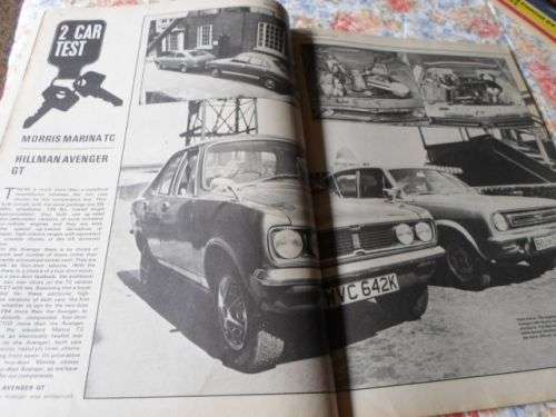 AUTO BOOK 4 MAY 1972 ( MORRIS MARINA 1.3 , MARINA 1.8 , MARINA AVENGER GT , FIAT 132 , LANCIA 2000 )