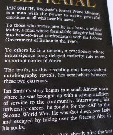 THE GREAT BETRAYAL - IAN SMITH