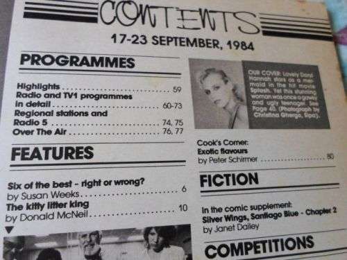 FAMILY RADIO & TV MAGAZINE 17 - 23 SEPT 1984